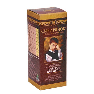 Бальзам «Сибирячок» с фенхелем и укропом Бальзам «Сибирячок» с фенхелем и укропом